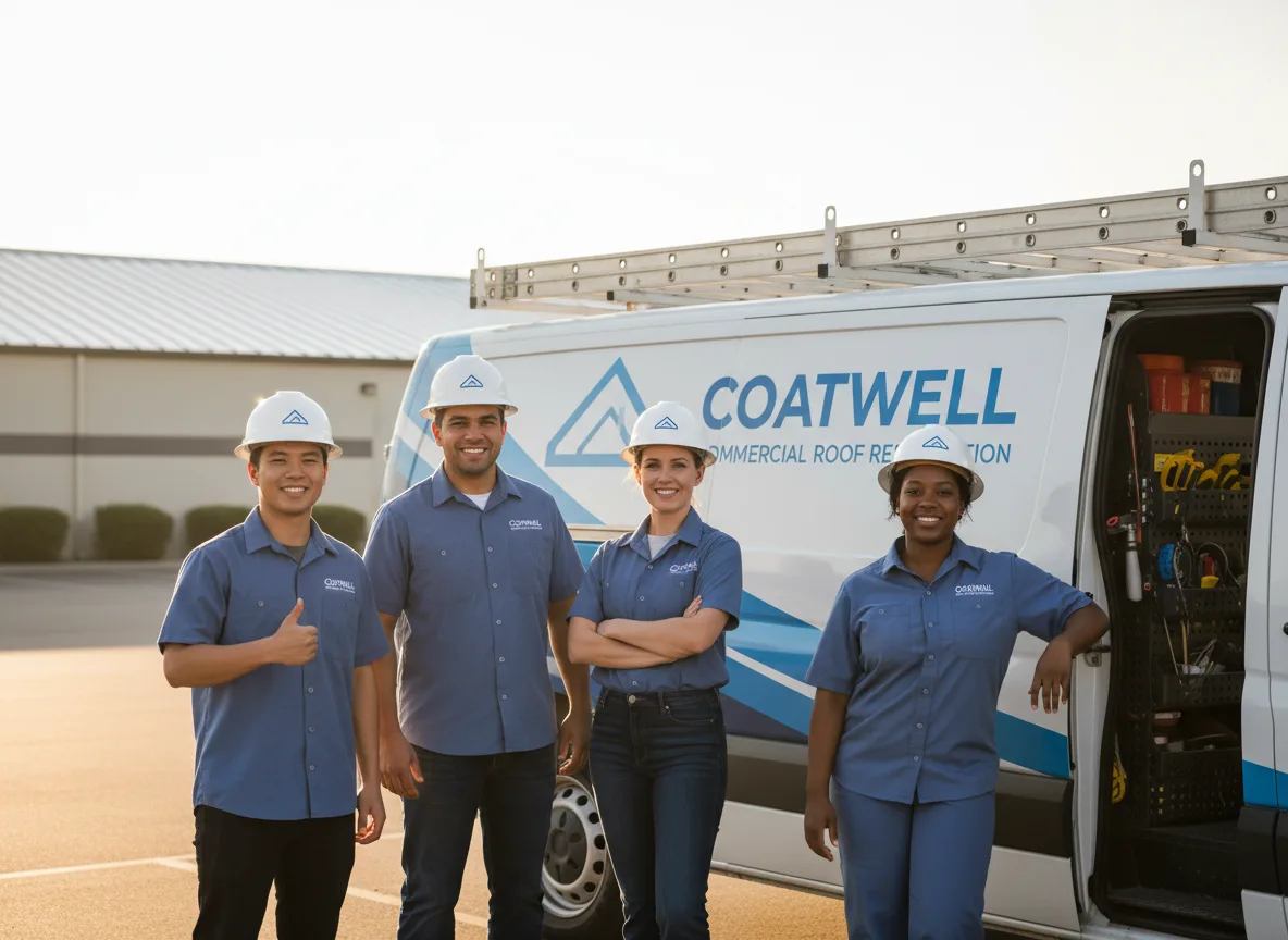 Commercial roof coating company in Hampton, IL